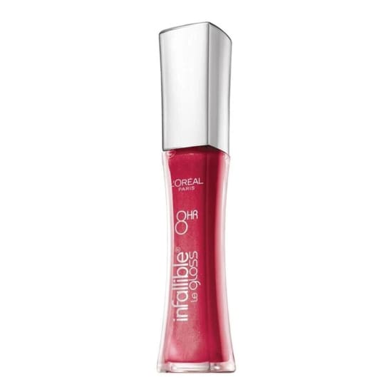 LOREAL Infallible Le Gloss 8HR Lip Gloss CHERRY FLASH 340 lipgloss - Health & Beauty:Makeup:Lips:Lip Gloss
