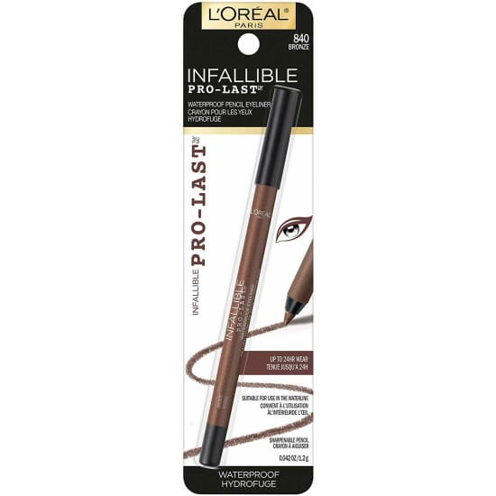 LOREAL Infallible Pro Last Waterproof Pencil Eyeliner CHOOSE COLOUR eye liner - Bronze 840 - Health & Beauty:Makeup:Eyes:Eyeliner