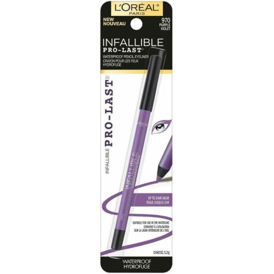 LOREAL Infallible Pro Last Waterproof Pencil Eyeliner CHOOSE COLOUR eye liner - Purple 970 - Health & Beauty:Makeup:Eyes:Eyeliner