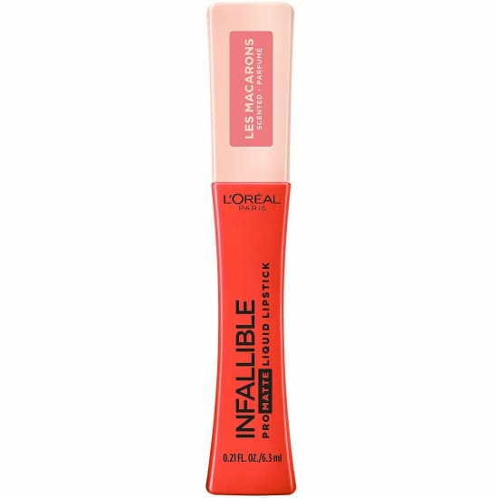 LOREAL Infallible Pro Matte Les Macarons Scented Liquid Lipstick CHOOSE COLOUR - Mademoiselle Mango 826 - Health & 