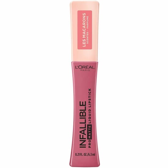 LOREAL Infallible Pro Matte Les Macarons Scented Liquid Lipstick CHOOSE COLOUR - Praline De Paris 820 - Health & Beauty:Makeup:Lips:Lipstick