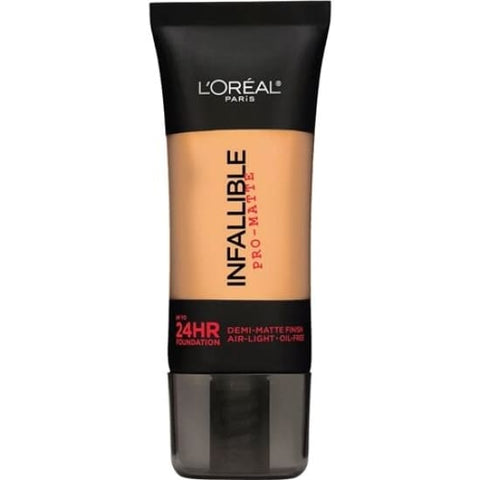 LOT OF 4 LOREAL Infallible Pro Matte Demi Finish Foundation Creme Cafe 110 - Health & Beauty:Makeup:Face:Foundation