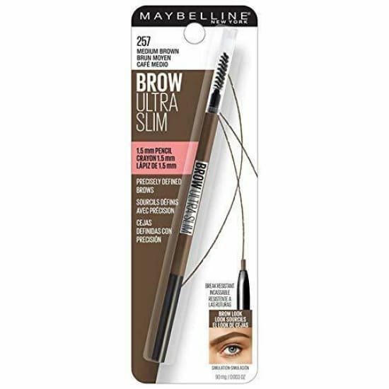 MAYBELLINE Brow Ultra Slim Defining Eyebrow Mechanical Pencil CHOOSE COLOUR eye - Medium Brown 257 - Health & Beauty:Makeup:Eyes:Eyebrow 