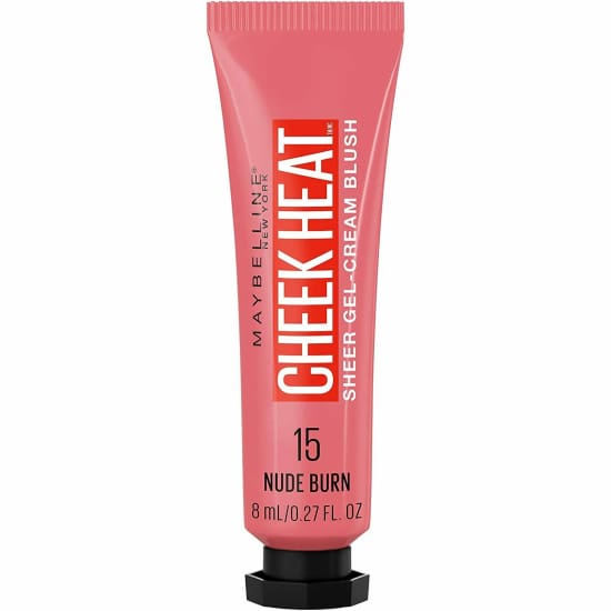 MAYBELLINE Cheek Heat Sheer Gel Cream Blush CHOOSE YOUR COLOUR New - Nude Burn 15 - Health & Beauty:Makeup:Face:Blush