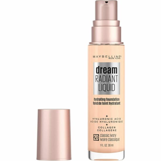 MAYBELLINE Dream Radiant Liquid Hydrating Foundation CHOOSE YOUR COLOUR New - 20 Classic Ivory - Health & Beauty:Makeup:Face:Foundation