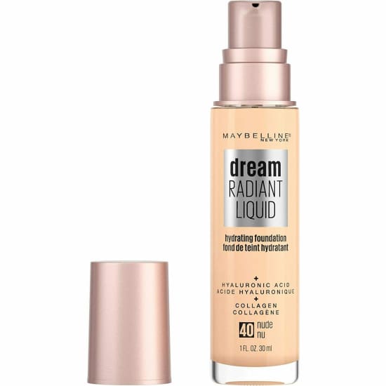 MAYBELLINE Dream Radiant Liquid Hydrating Foundation CHOOSE YOUR COLOUR New - 40 Nude - Health & Beauty:Makeup:Face:Foundation