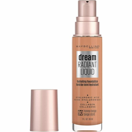 MAYBELLINE Dream Radiant Liquid Hydrating Foundation CHOOSE YOUR COLOUR New - 90 Honey Beige - Health & Beauty:Makeup:Face:Foundation