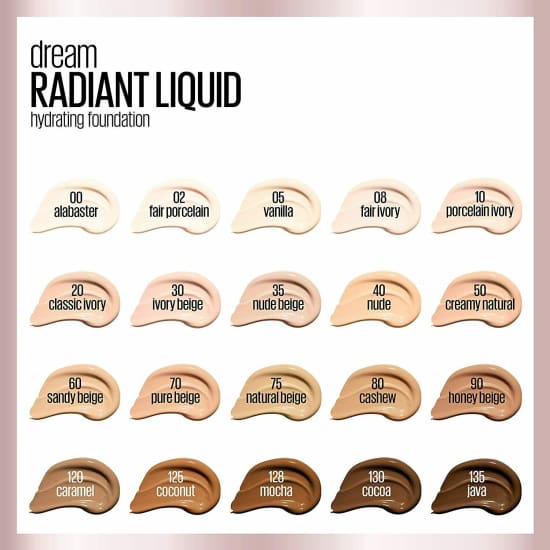 MAYBELLINE Dream Radiant Liquid Hydrating Foundation CHOOSE YOUR COLOUR New - Health & Beauty:Makeup:Face:Foundation