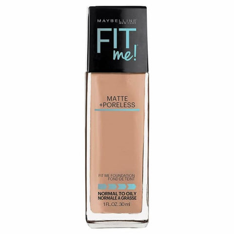 MAYBELLINE Fit Me Foundation Matte + Poreless LIGHT HONEY 242 normal oily skin - Health & Beauty:Makeup:Face:Foundation