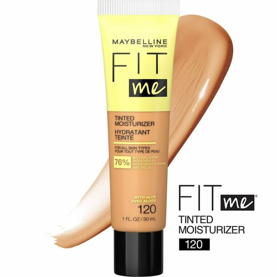 MAYBELLINE Fit Me tinted moisturiser CHOOSE COLOUR moisturizer - 120 - Health & Beauty:Skin Care:Moisturisers
