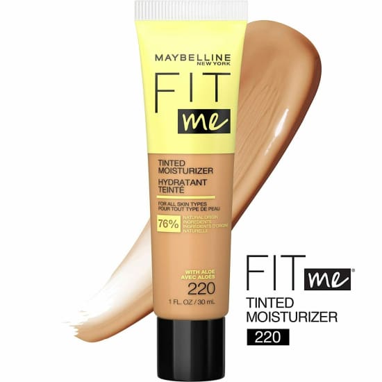 MAYBELLINE Fit Me tinted moisturiser CHOOSE COLOUR moisturizer - 220 - Health & Beauty:Skin Care:Moisturisers