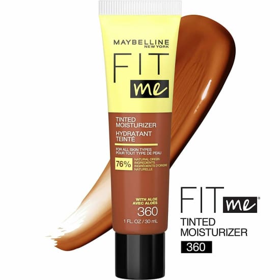 MAYBELLINE Fit Me tinted moisturiser CHOOSE COLOUR moisturizer - 360 - Health & Beauty:Skin Care:Moisturisers