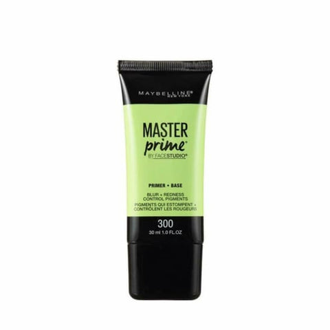 MAYBELLINE Master Prime Blur + Redness Control 300 primer base NEWEST facestudio - Health & Beauty:Makeup:Face:Face Primer