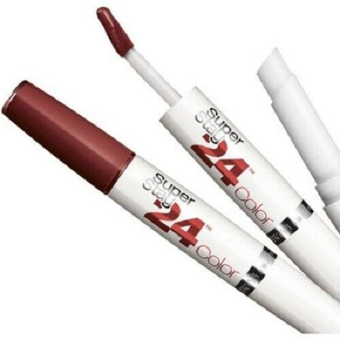 MAYBELLINE SuperStay 24HR 2-step Lipcolor EVERLASTING WINE 005 liquid lipstick - Health & Beauty:Makeup:Lips:Lipstick