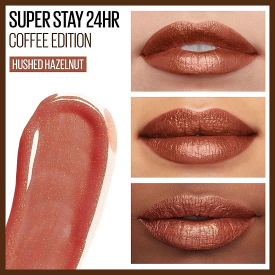 MAYBELLINE SuperStay 24HR 2-step Lipcolor HUSHED HAZELNUT 330 liquid lipstick - Health & Beauty:Makeup:Lips:Lipstick