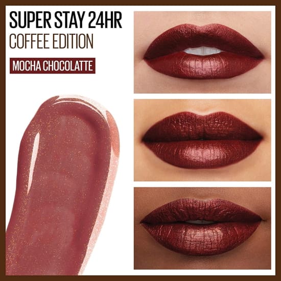 MAYBELLINE SuperStay 24HR 2-step Lipcolor MOCHA CHOCOLATTE 335 liquid lipstick - Health & Beauty:Makeup:Lips:Lipstick