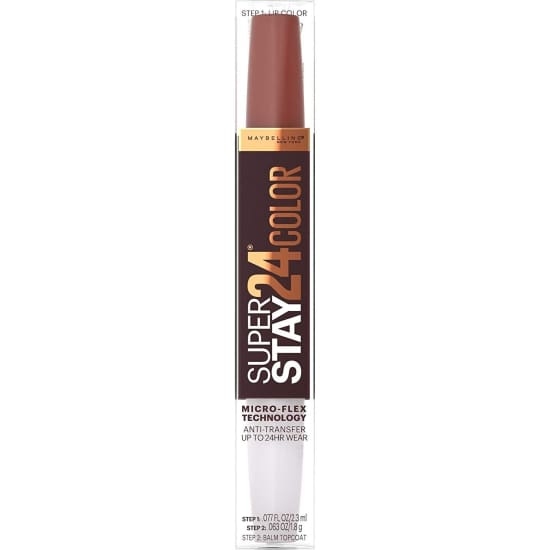 MAYBELLINE SuperStay 24HR 2-step Lipcolor MOCHA MOVES 340 liquid lipstick - Health & Beauty:Makeup:Lips:Lipstick