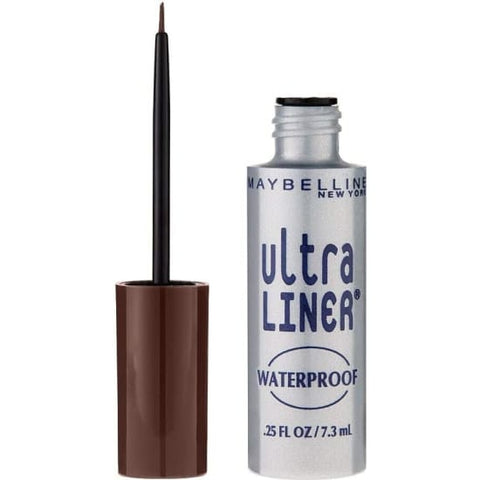 MAYBELLINE Ultra Liner Liquid EyeLiner DARK BROWN 302 eye glossy waterproof - Health & Beauty:Makeup:Eyes:Eyeliner