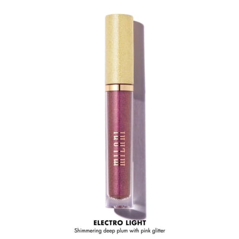 MILANI Hypnotic Lights Holographic Lip Topper ELECTRO LIGHT 06 plum w pink glitt - Health & Beauty:Makeup:Lips:Lipstick