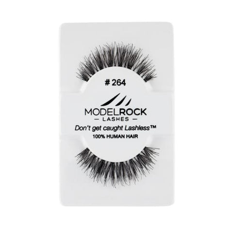 MODELROCK LASHES Kit Ready False Eyelashes #264 eye lashes natural human hair - Health & Beauty:Makeup:Eyes:Eyelash Extensions