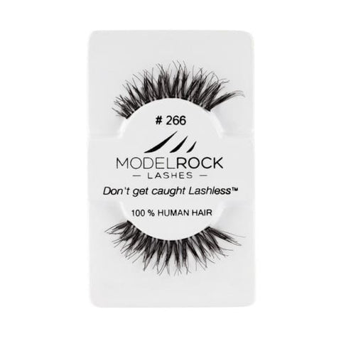 MODELROCK LASHES Kit Ready False Eyelashes #266 eye lashes natural human hair - Health & Beauty:Makeup:Eyes:Eyelash Extensions
