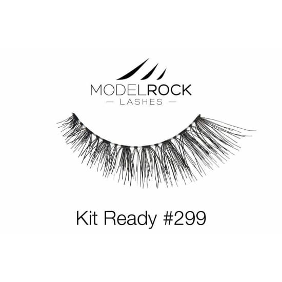 MODELROCK LASHES Kit Ready False Eyelashes #299 eye lashes natural human hair - Health & Beauty:Makeup:Eyes:Eyelash Extensions
