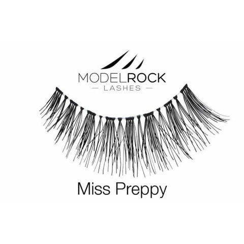MODELROCK LASHES MISS PREPPY False Eyelashes eye lashes natural human hair - Health & Beauty:Makeup:Eyes:Eyelash Extensions