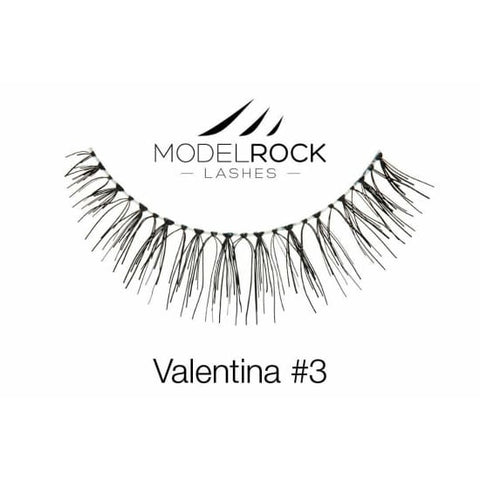MODELROCK LASHES VALENTINA #3 Bridal Collection False Eyelashes Signature Range - Health & Beauty:Makeup:Eyes:Eyelash Extensions