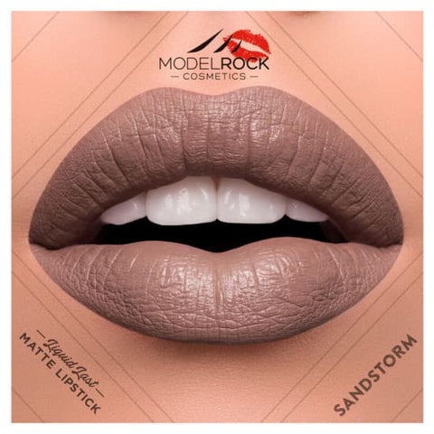 MODELROCK Liquid Last Lipstick SANDSTORM model rock last Vegan lipcolour new - Health & Beauty:Makeup:Lips:Lipstick