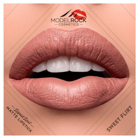 MODELROCK Liquid Last Lipstick SWEET FLIRT model rock last Vegan lipcolour new - Health & Beauty:Makeup:Lips:Lipstick