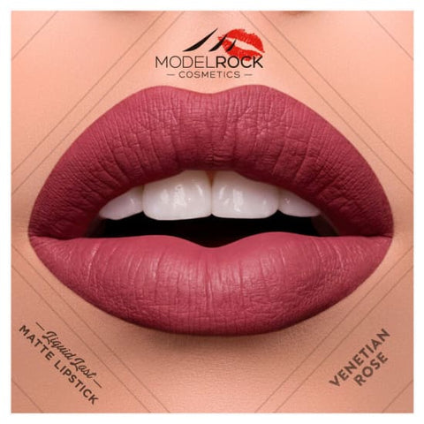MODELROCK Liquid Last Lipstick VENETIAN ROSE model rock last Vegan lipcolour new - Health & Beauty:Makeup:Lips:Lipstick