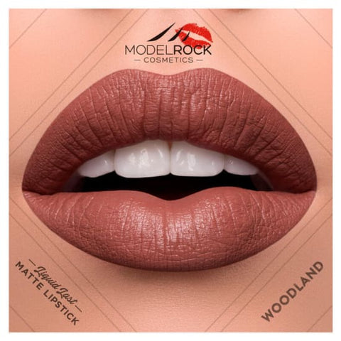 MODELROCK Liquid Last Lipstick WOODLAND model rock last Vegan lipcolour new - Health & Beauty:Makeup:Lips:Lipstick