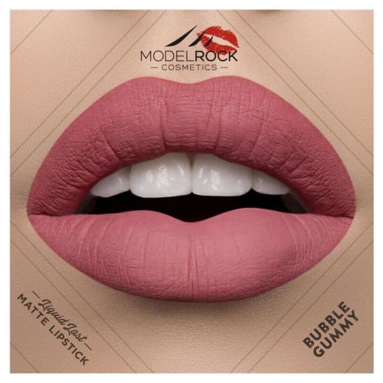 MODELROCK Liquid to Matte Lipstick BUBBLEGUMMY model rock last Vegan NEW - Health & Beauty:Makeup:Lips:Lipstick