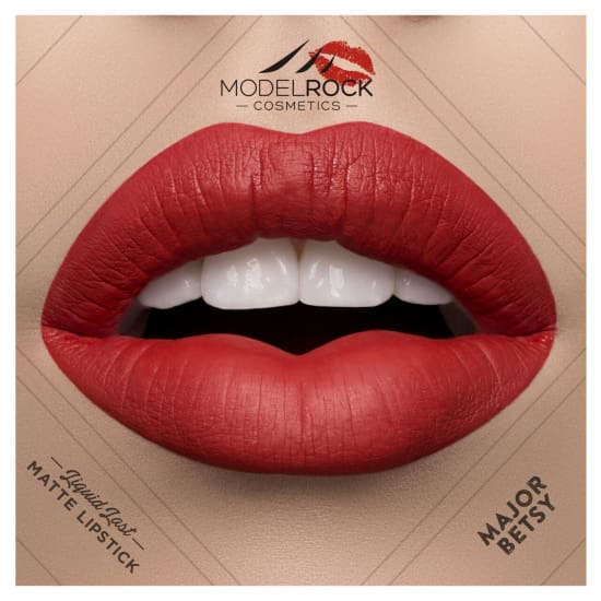 MODELROCK Liquid to Matte Lipstick MAJOR BETSY model rock lipcolour last vegan - Health & Beauty:Makeup:Lips:Lipstick