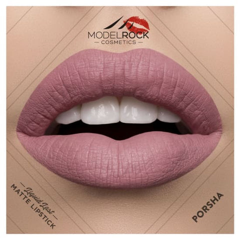 MODELROCK Liquid to Matte Lipstick PORSHA model rock last vegan - Health & Beauty:Makeup:Lips:Lipstick