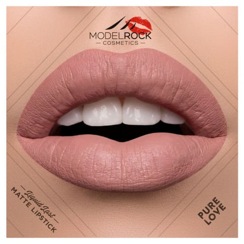 MODELROCK Liquid to Matte Lipstick PURE LOVE model rock lipcolour last Vegan - Health & Beauty:Makeup:Lips:Lipstick
