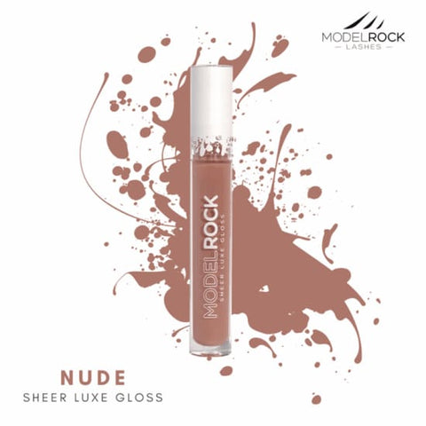 MODELROCK Sheer Luxe Silk Lip Gloss SHEER NUDE NEW lipgloss model rock - Health & Beauty:Makeup:Lips:Lip Gloss