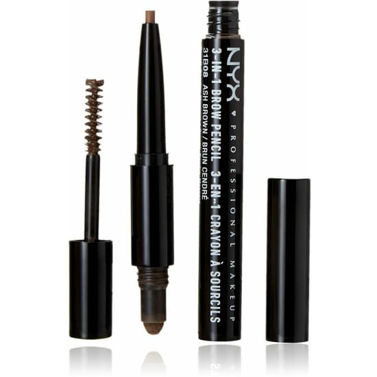 NYX 3 in 1 Brow Pencil CHOOSE COLOUR eyebrow eye - Ash Brown 31B08 - Health & Beauty:Makeup:Eyes:Eyebrow Liner & Definition