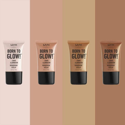 NYX Born To Glow Liquid Highlighter Illuminator CHOOSE YOUR COLOUR - Sunbeam LI01 - Health & Beauty:Makeup:Face:Foundation