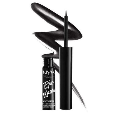 NYX Epic Wear Metallic Eye Body Liquid Liner BLACK METAL EWMLL01 Eyeliner - Health & Beauty:Makeup:Eyes:Eyeliner