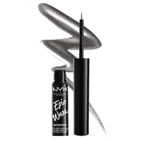 NYX Epic Wear Metallic Eye Body Liquid Liner GUN METAL EWMLL02 Eyeliner gunmetal - Health & Beauty:Makeup:Eyes:Eyeliner