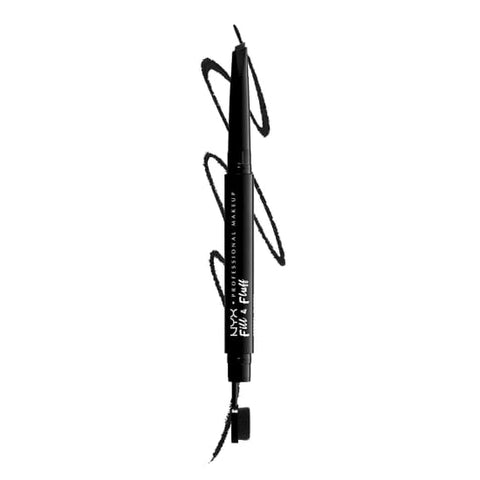 NYX PROFESSIONAL MAKEUP Fill & Fluff Eyebrow Pomade Pencil BLACK FFEP08 - Health & Beauty:Makeup:Eyes:Eyebrow Liner & Definition