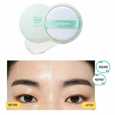 PERIPERA Oil Capture Pact Pressed Powder 5g NEW K-Beauty korean beauty Oily Skin - Health & Beauty:Makeup:Face:Face Powder