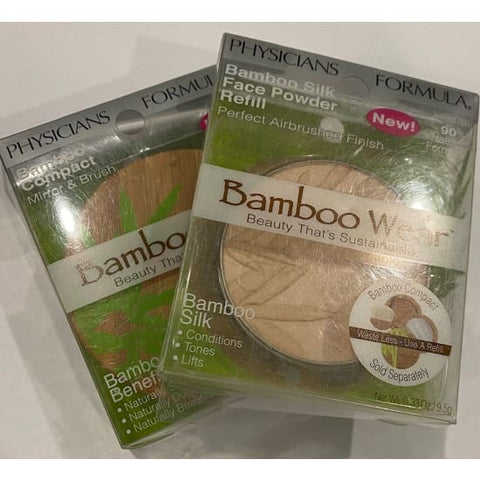 PHYSICIANS FORMULA Bamboo Wear Compact + Refill TRANSLUCENT 7031 Powder 7088 - Health & Beauty:Makeup:Face:Face Powder