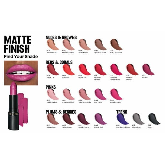 REVLON Super Lustrous The Luscious Mattes Lipstick CHOOSE YOUR COLOUR New - Health & Beauty:Makeup:Lips:Lipstick