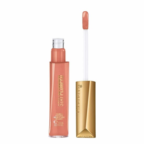 RIMMEL Stay Plumped Lip Gloss CHOOSE YOUR COLOUR New plumper lipgloss - Peach Pie 531 - Health & Beauty:Makeup:Lips:Lip Plumper