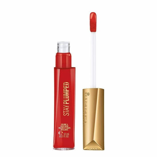 RIMMEL Stay Plumped Lip Gloss CHOOSE YOUR COLOUR New plumper lipgloss - Saucy 500 - Health & Beauty:Makeup:Lips:Lip Plumper
