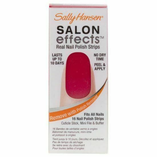 SALLY HANSEN Salon Effects Real Nail Polish Strips I DARE YOU red stickers - Health & Beauty:Nail Care Manicure & Pedicure:Nail Art:Press-On