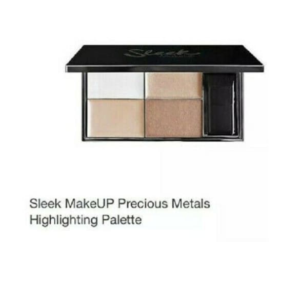 SLEEK MAKEUP Highlighting Palette PRECIOUS METALS 029 highlighter new in box - Health & Beauty:Makeup:Face:Bronzer Contour & Highlighter