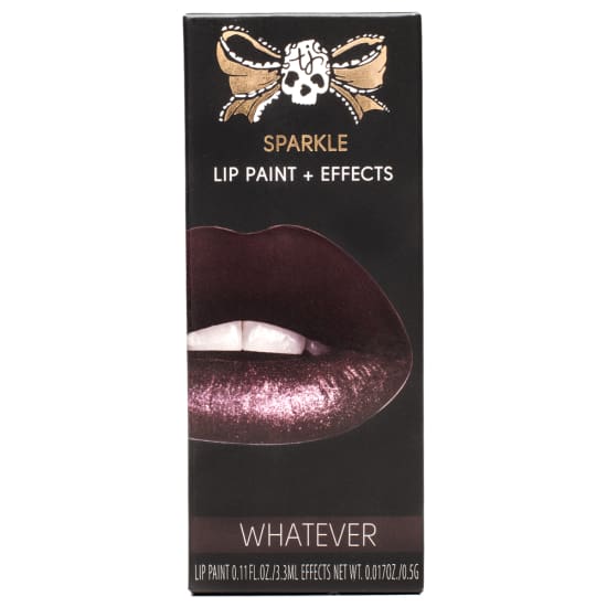 TATTOO JUNKEE Sparkle Lip Paint + Effects Matte Lipstick WHATEVER Kit - Health & Beauty:Makeup:Lips:Lipstick